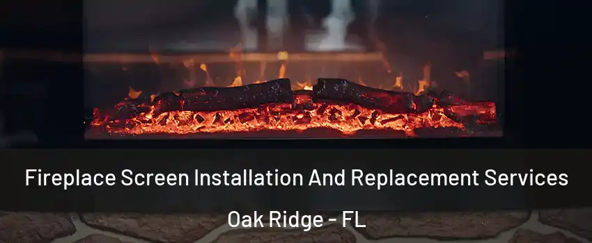  Fireplace Screen Installation And Replacement Services Oak Ridge - FL