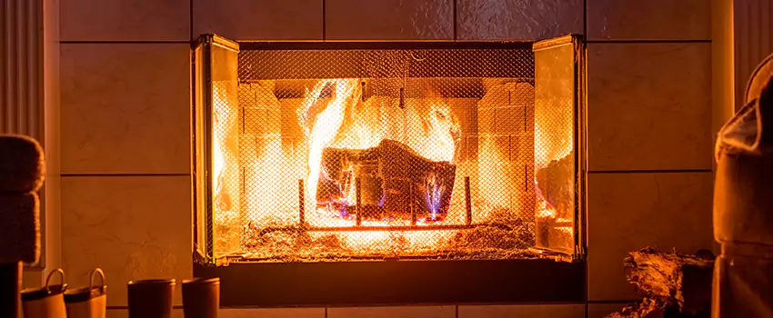 Mendota Hearth Landscape Fireplace Installation in Oak Ridge, Florida